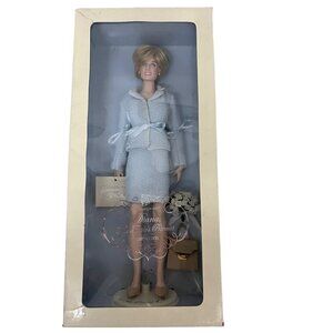 Franklin Mint Vintage Diana The Peoples Princess Portrait Doll Collector 18" New